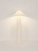Lampa podłogowa stojąca lniana abażurowa biała rystykalna boho industrialna Luces Exclusivas